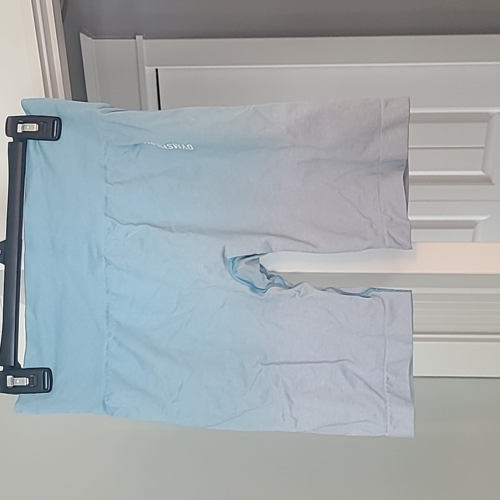 Gymshark blue biker shorts